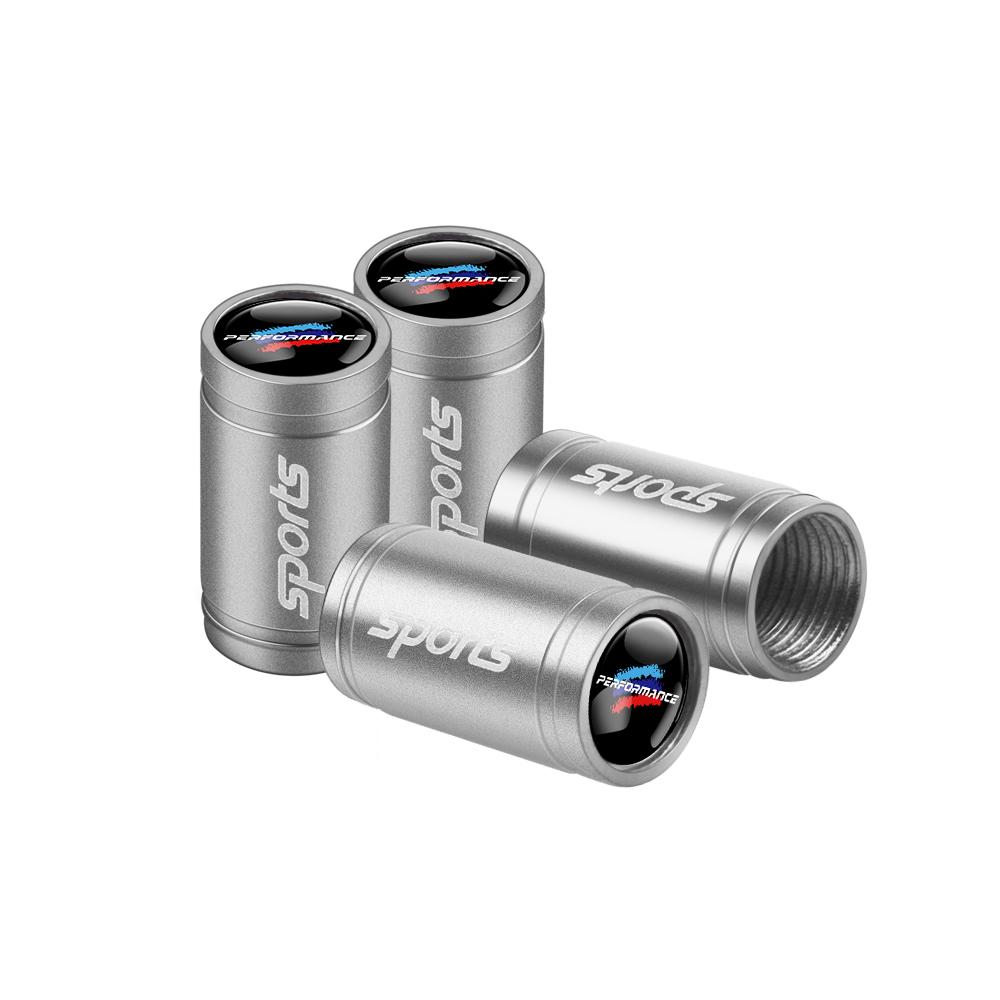AAAPD1 4Pcs Metal Car Wheel Tire Valve Stem Cap Auto Air Stem Cover Accessories For Bmw Performance M E46 E90 E60 F30 F10 E36 G20 X2 X5