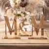 Wedding Birthday Party Gold Mirror Letter Acrylic Laser Cut Alphabet Table Number Plate Table Sign Stand Number Card