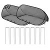 Garden Row Cover Pop Up Plant Mesh Seedlings Protector with Ground Stakes Raised Bed for Vegetables Fruits Herbs from Insects Birds