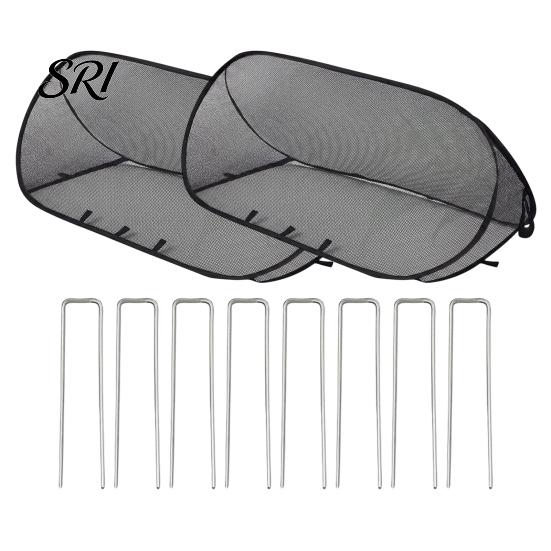 Garden Row Cover Pop Up Plant Mesh Seedlings Protector with Ground Stakes Raised Bed for Vegetables Fruits Herbs from Insects Birds
