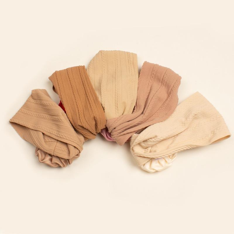 New Five-color Jacquard Coffee Disc Headband, Children's Elastic Soft Headgear, Thin Baby Headband