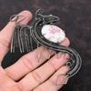 Cinnabarite Pendant Copper Wire Wrapped Gemstone Jewelry Handmade Pendant Dragon Pendant Cinnabarite Jewelry Copper Wire Wrap Pendant Wedding Gift