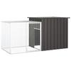 VidaXL Chicken Cage Anthracite 200x91x100 Cm Galvanized Steel, Chicken Run, Chicken Coop, Outdoor Chicken House, 171544