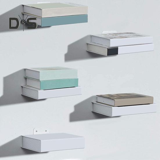 Невидимая плавающая книжная полка, настенные книжные полки для книг, растений, DVD-дисков, настенный железный органайзер для домашнего офиса, класса