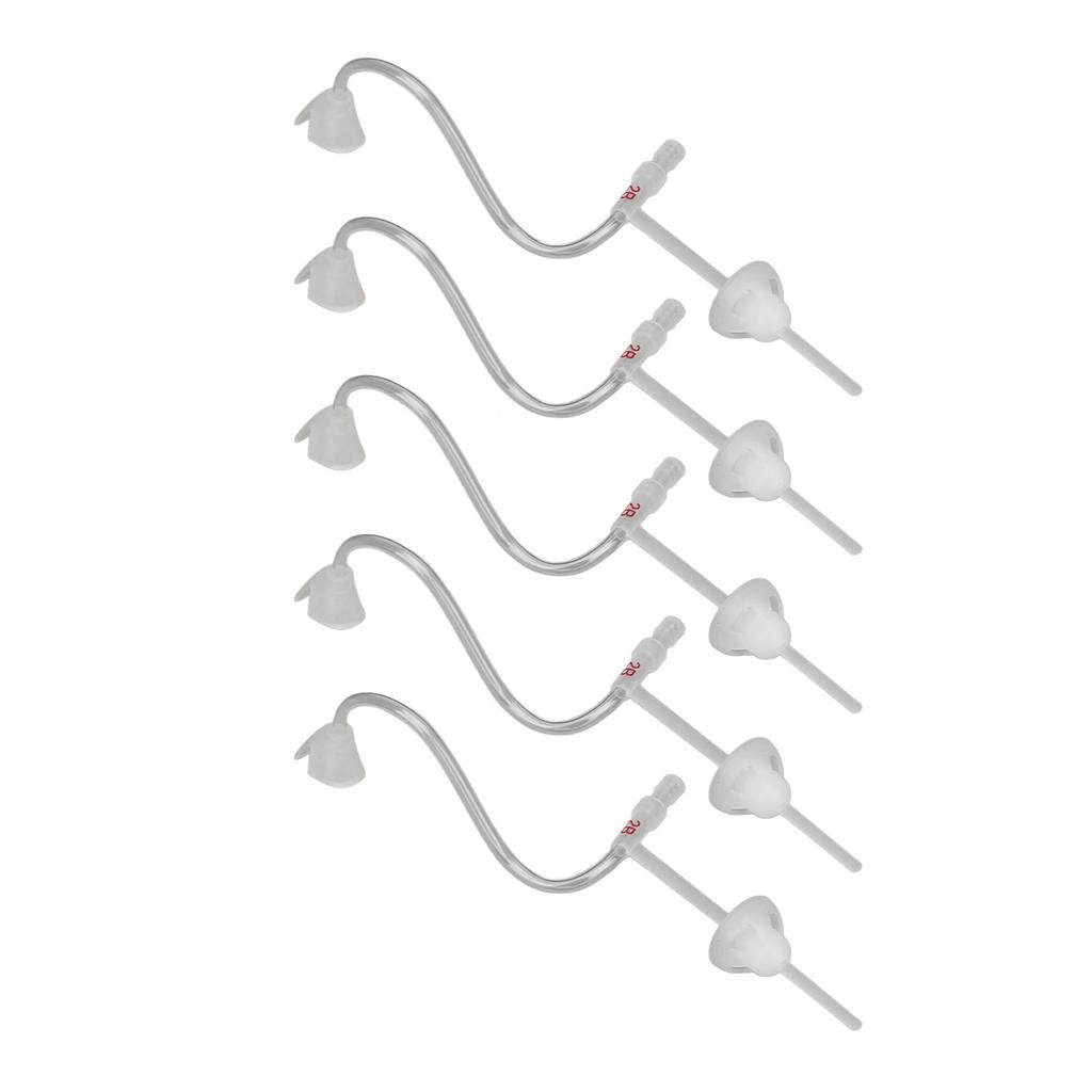 5pcs Sound Amplifier Tubes Single Layer Eartips Replacement Accessory Reduce Noise Flexible Sound