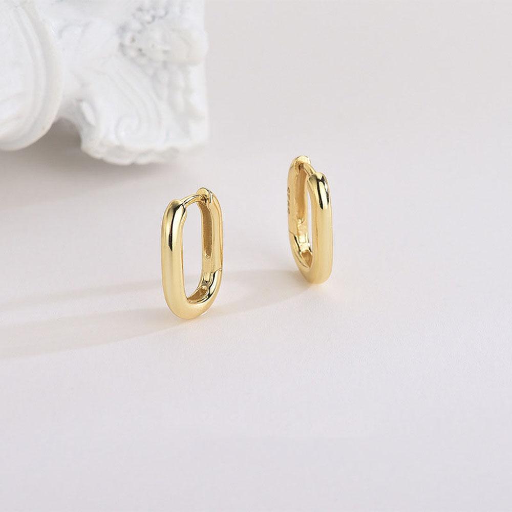 Аксессуары Круг Женщины Мужчины U-образные Серьги-хагги Серьги-кольца Модная бижутерия Подарок Клипсы для ушей