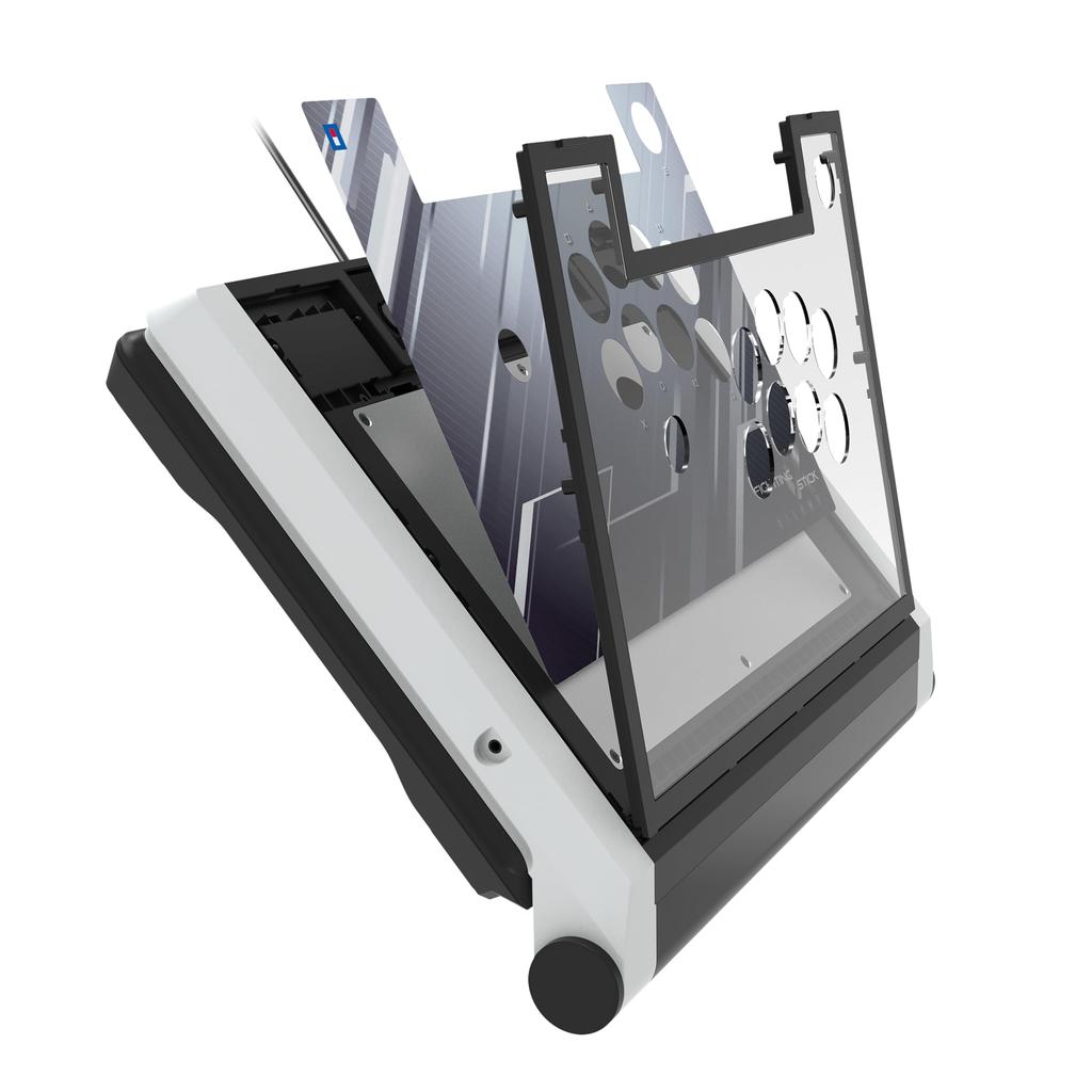 Licensed Fighting Stick for PC with Both PS5 and [SONY Product] PlayStation®5, PlayStation®4, [Compatible PS4] (Silent)