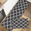 Kitchen Floor Mat Simple Modern Black and White Grid Absorbent Oil Absorption Household Wear-resistant Anti-slip Mat Diatom Mud Foot Mat