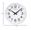 Seiko Clock Wall Clock Office Type Analog White KX623W