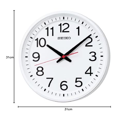 Seiko Clock Wall Clock Office Type Analog White KX623W