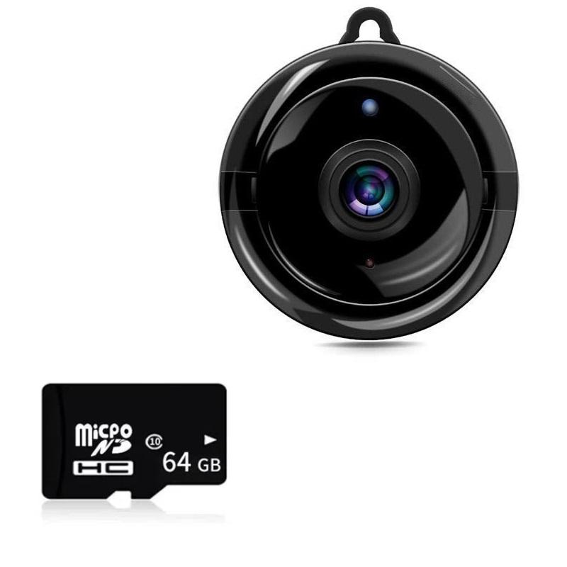 Беспроводная WiFi-камера - 1080P HD, Ночное видение, Двусторонняя аудиосвязь и Детекция движения