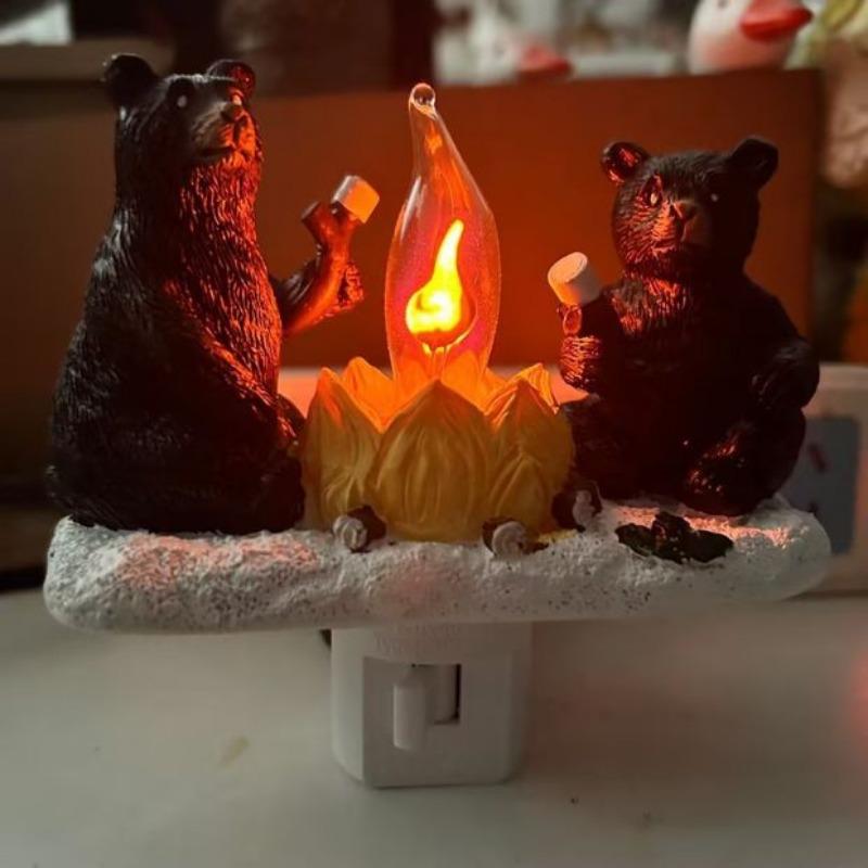 Призрачный костер мерцающий ночник Хэллоуин жуткий костер мерцающий ночные огни