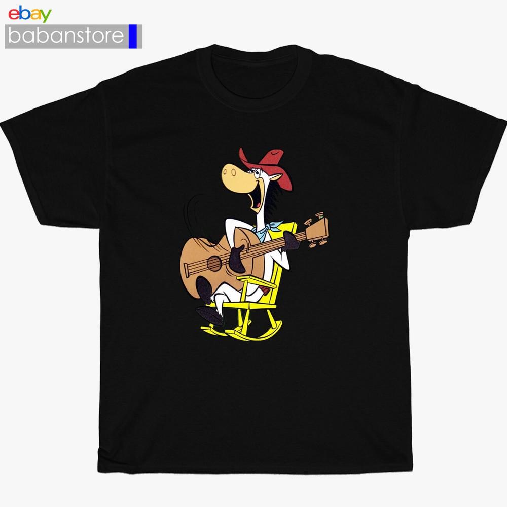 Quick Draw McGraw Hanna Barbera Cartoon Black/White/Gr<wbr/>ey/Navy TShirt Size S5XL Unisex T-Shirt