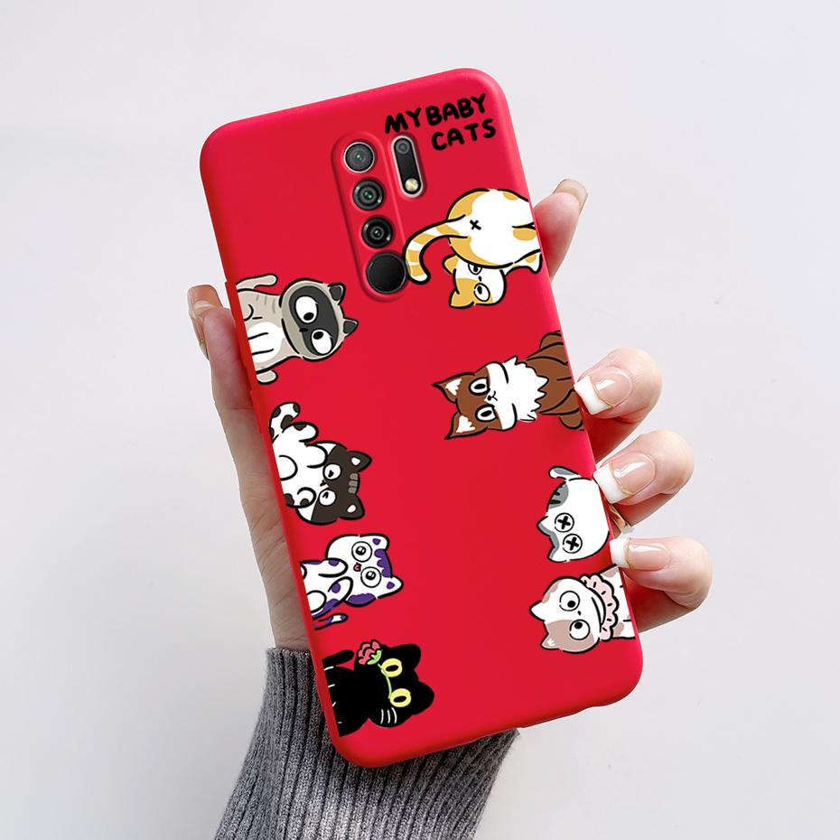 Чехол для Xiaomi Redmi 9 Чехол-крышка для Redmi 9 Prime M2004J19G M2004J19C redmi9 Милый Мультяшный Медведь Силиконовый ТПУ Мягкий Чехол для Телефона Задняя Крышка