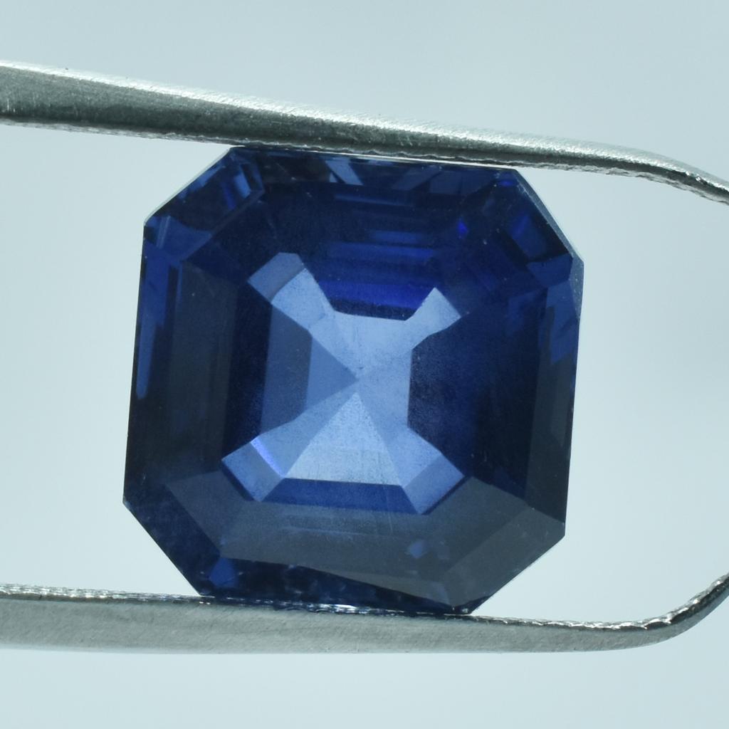 Natural Blue Sapphire Loose Gemstone 9.20 ct Square Shape September Birthstone for Gem Collections