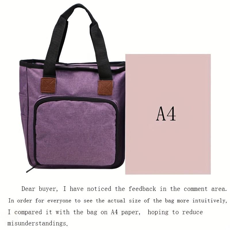 1 шт., органайзер для вязания пряжи, сумка-органайзер для вязания, сумка для хранения пряжи, большая вместительная сумка для вязания крючком, портативная сумка для пряжи