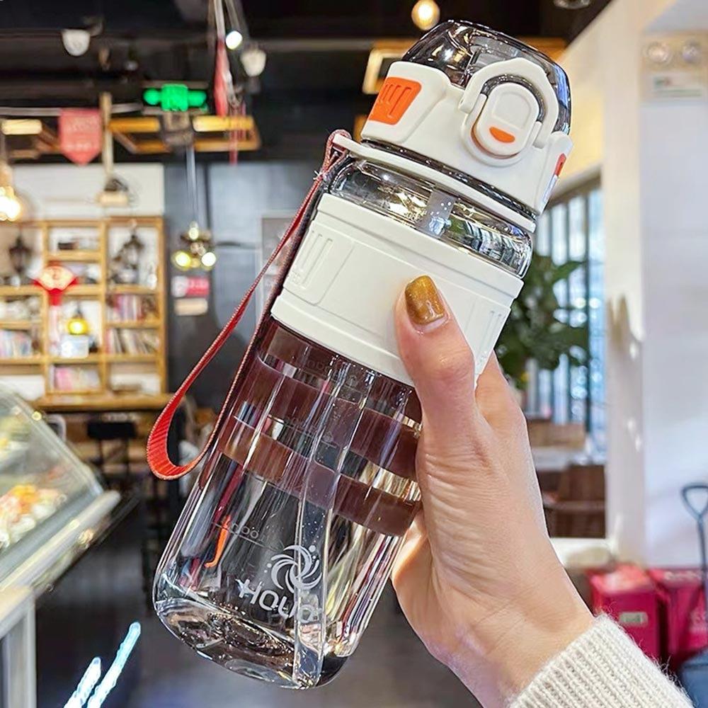 750ml/1000ml Large Capacity Summer Water Bottle With Sippy Handle Strap Drinking Kettle Outdoors