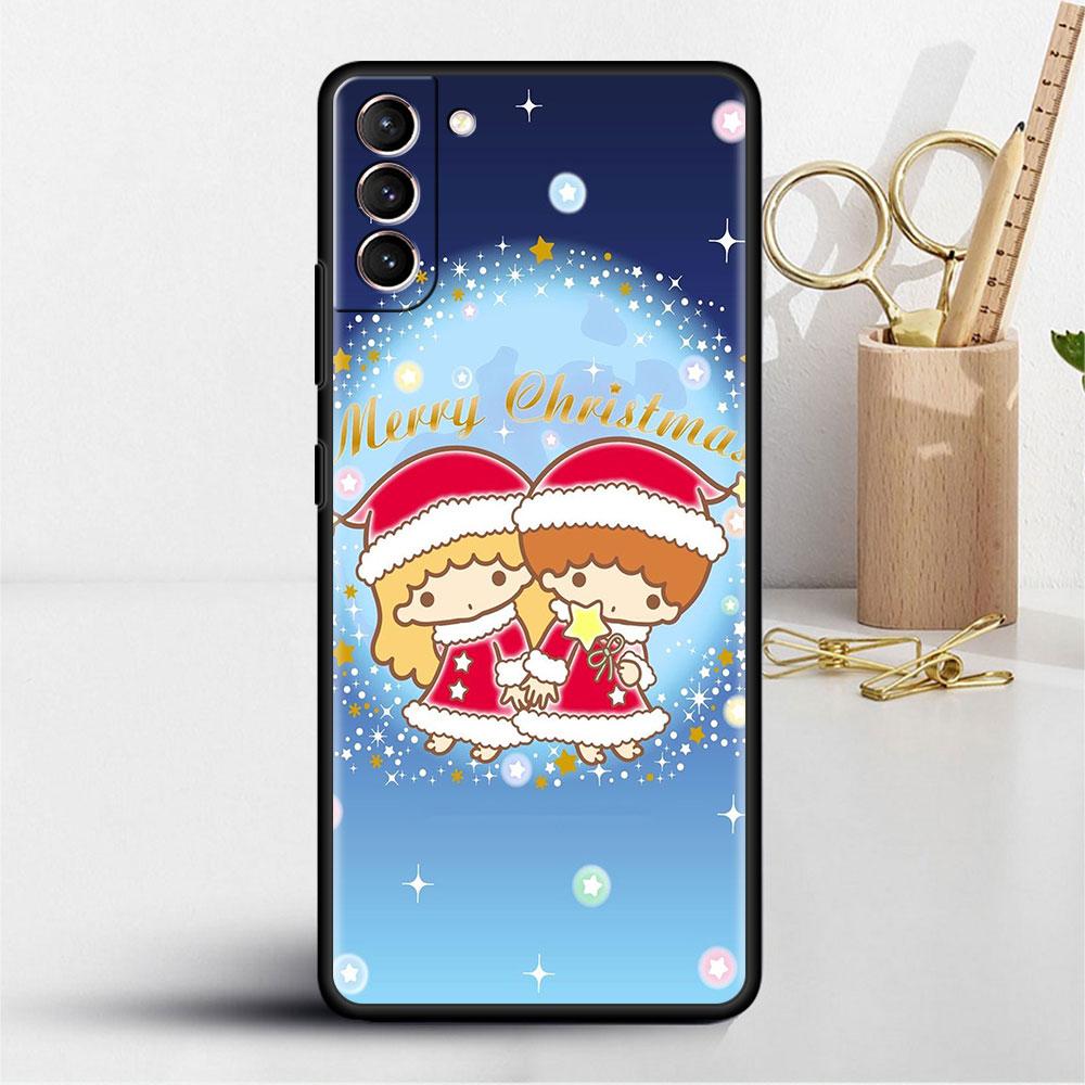 Милый чехол LittleTwinStars для Samsung Galaxy S20 S22 S21 FE S10 S9 Plus S8 Note 20 Ultra 10 Plus, мягкий чехол для телефона