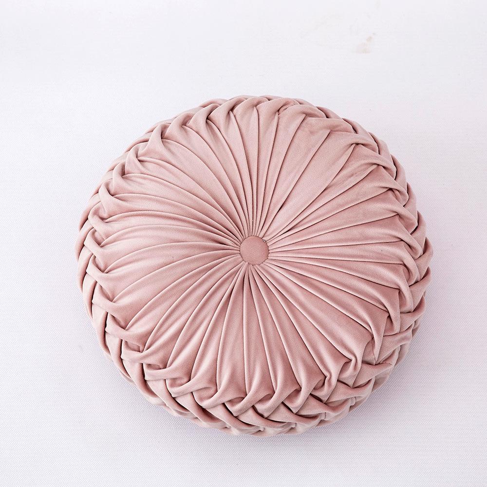 Европейская подушка, подушка для дивана, прикроватная подушка для талии, круглая подушка на заказ, плиссированная подушка ручной работы в виде тыквы с колесами