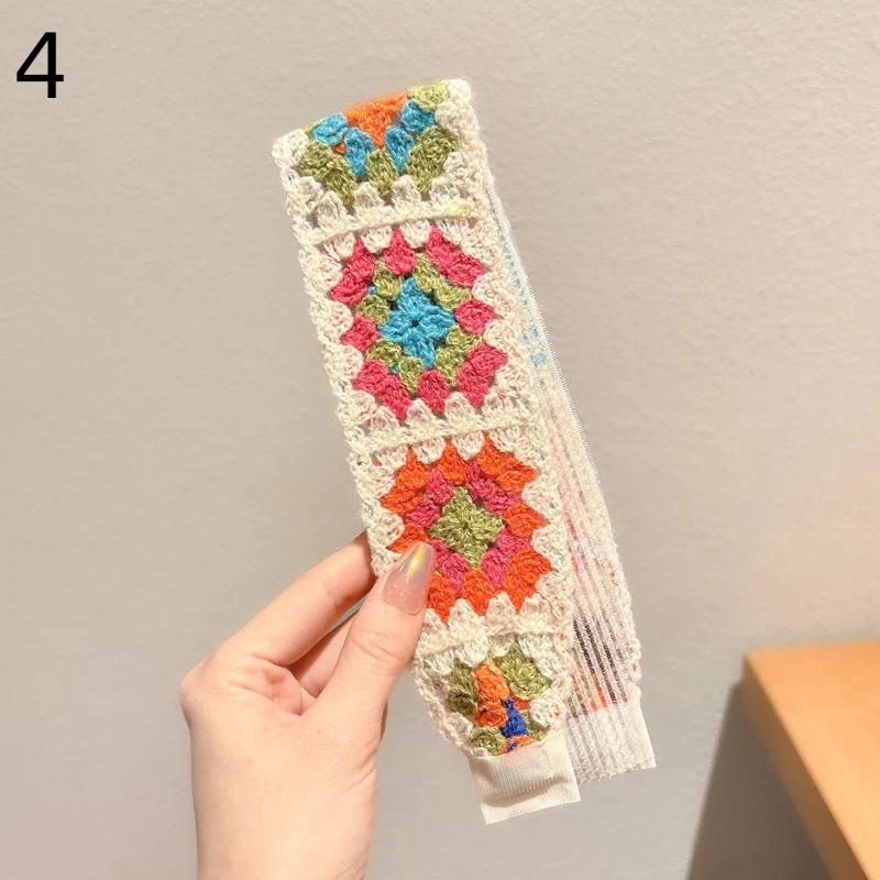 Soft and Comfortable Vintage Knitted Hair Hoops for Girls Daily Accessories