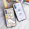 AH31 Cinnamoroll черный чехол для Samsung Note 20 Lite S24 Ultra S23 S22 A05 A06 A11 A71 A15 A16 A13 A24 A25 A33 A52 A53 M55 M35 мягкий чехол