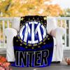 1pc I-Internazionale Milano (14) Theme Blanket - Digital Print, Polyester, Cozy for All Seasons, Perfect for Outdoor, and Travel