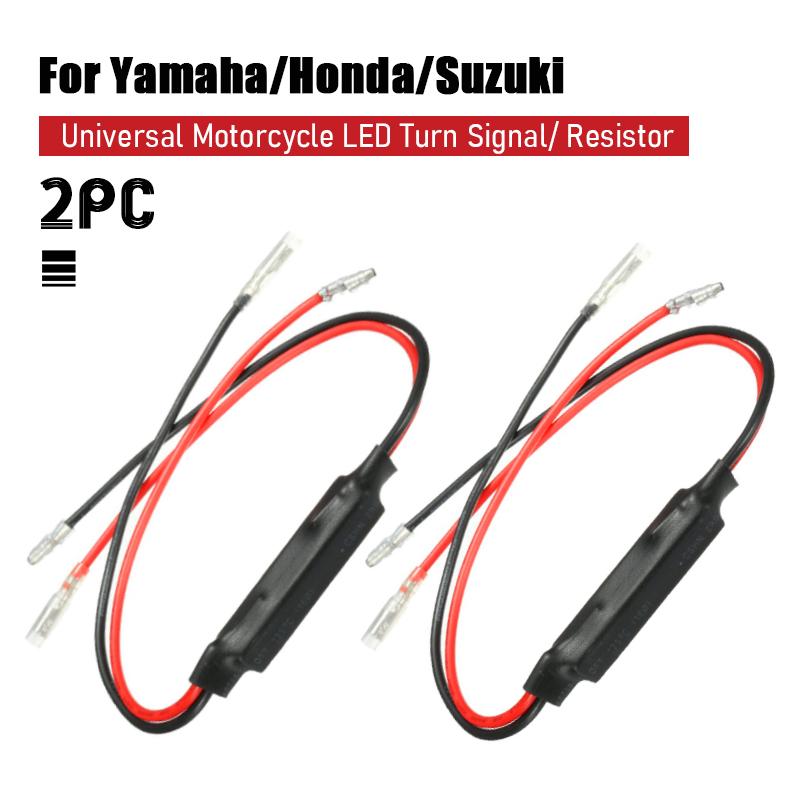 2Pcs 12V Motorcycle Indicator Light Resistors 10W LED Turn Signal Indicator Resistor Adapter Moto Electrionic Accessories