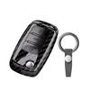 3-кнопочный чехол для автомобильного ключа для VW Volkswagen Tiguan L MK2 Для SEAT Ateca Leon FR 2 Ibiza ABS Углеродное волокно Защитный чехол для брелока