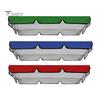 Swing Chair Canopy Replacement Waterproof Anti-UV 2-3 Seater Swing Chair Top Cover Outdoor Garden Porch Patio Swing Seat Sun Shade Awning