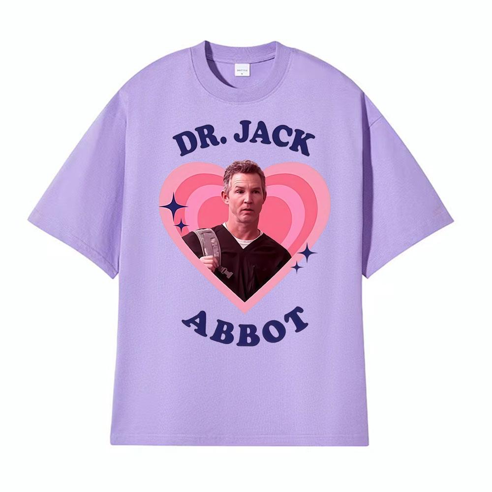 Смешные футболки Dr Jack Abbot в стиле ретро поп-арт с принтом сердца, унисекс, женская мода, хип-хоп, оверсайз, свободные, 100% хлопок