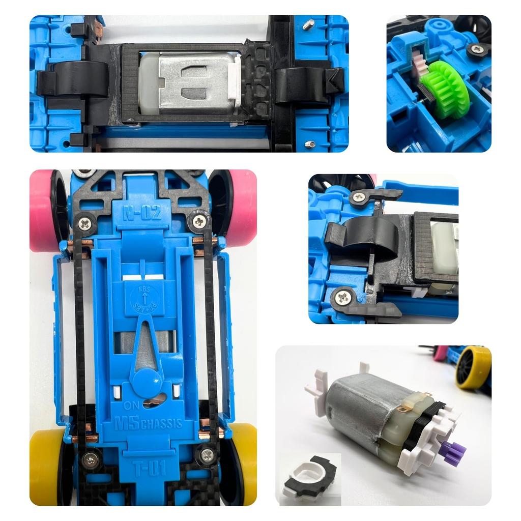 TAGATORON Set of Carbon Fiber for MS Chassis Cover 5-Piece [Bridge/Gear Holder/Gear Reinforcement/Motor Holder/Battery Holder]