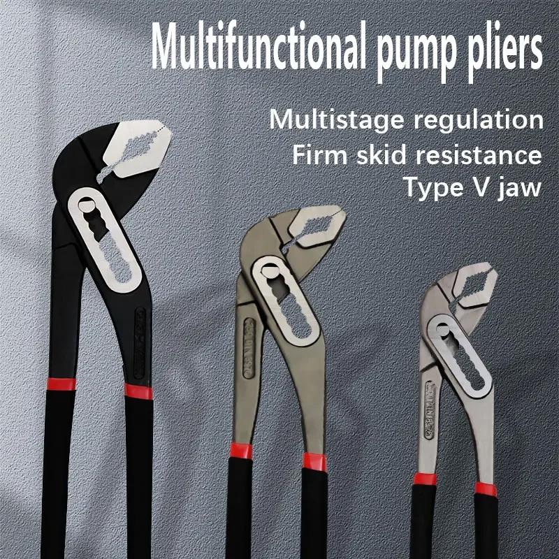 ForHomHeavy Duty Quick Pipe Wrench 8"/10"/12" Chrome Vanadium Регулируемые губки водопроводные хомуты плоскогубцы сантехнический ремонтный комплект для открытия