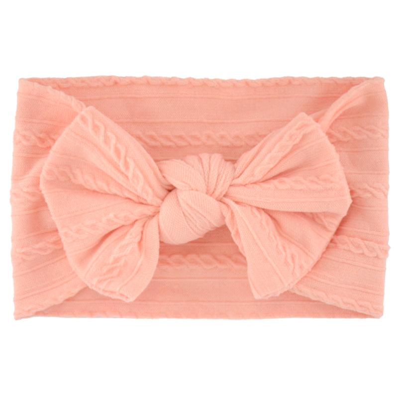 Baby Girls Bow Headbands, Soft Elastic Nylon Hairbands for Infants Toddlers