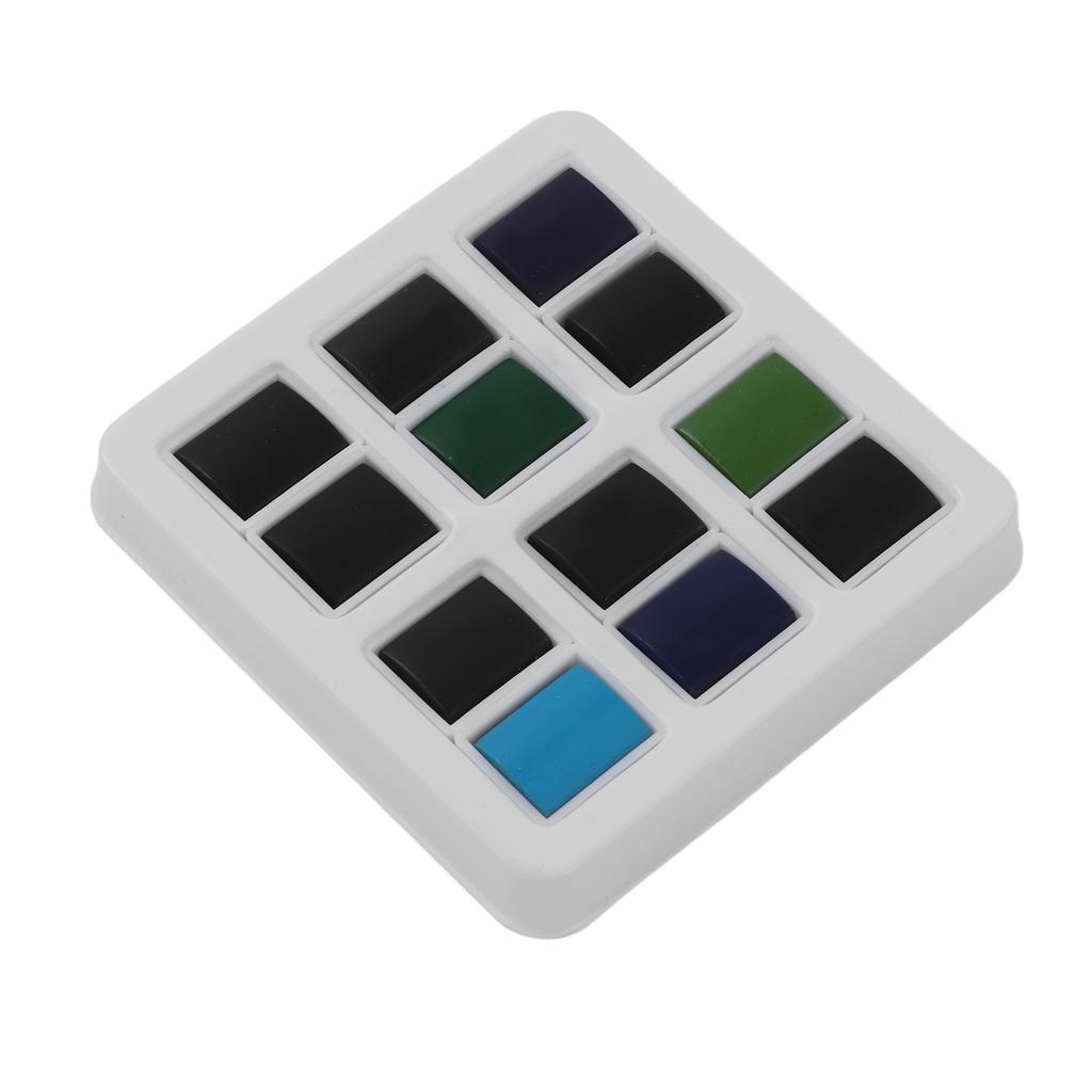 Набор из 12 акварельных красок темного цвета серии Ocean Forest, охрана окружающей среды