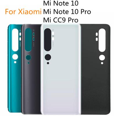 Для Xiaomi Mi Note 10 задняя батарея Mi Note10 CC9 Pro задняя дверь корпуса стеклянная панель задняя батарея аккумулятора