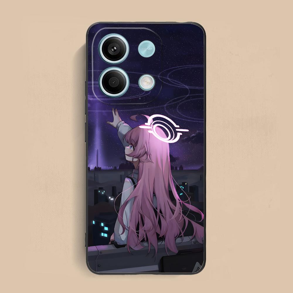Blue Archive Takahashi Hoshino Phone Case for Xiaomi Redmi Note 14 13 12 11 S Pro Plus 4G 5G Colorful Printing Cover Smartphone