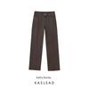 Kaslead New Arrival Women's Clothing Fashion Style Simple High Waist Loose Casual Denim Trousers 8197229