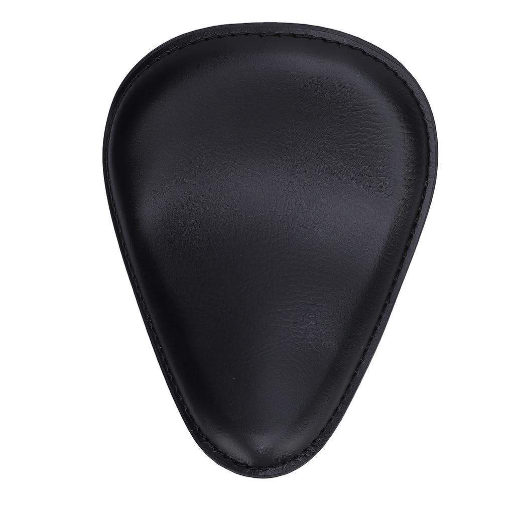 Motorcycle Solo Seat with Spring Bracket Kit Faux Leather Strong Support Universal Fit for Retro Motorcycle Black