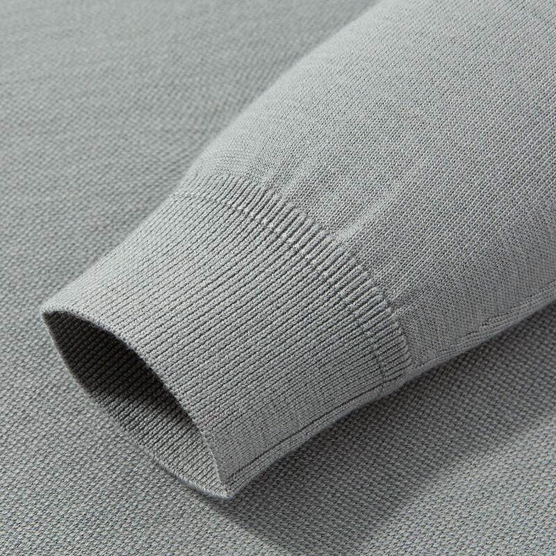 Мужской свитер LUOZI из 100% шерсти с регланом и круглым вырезом