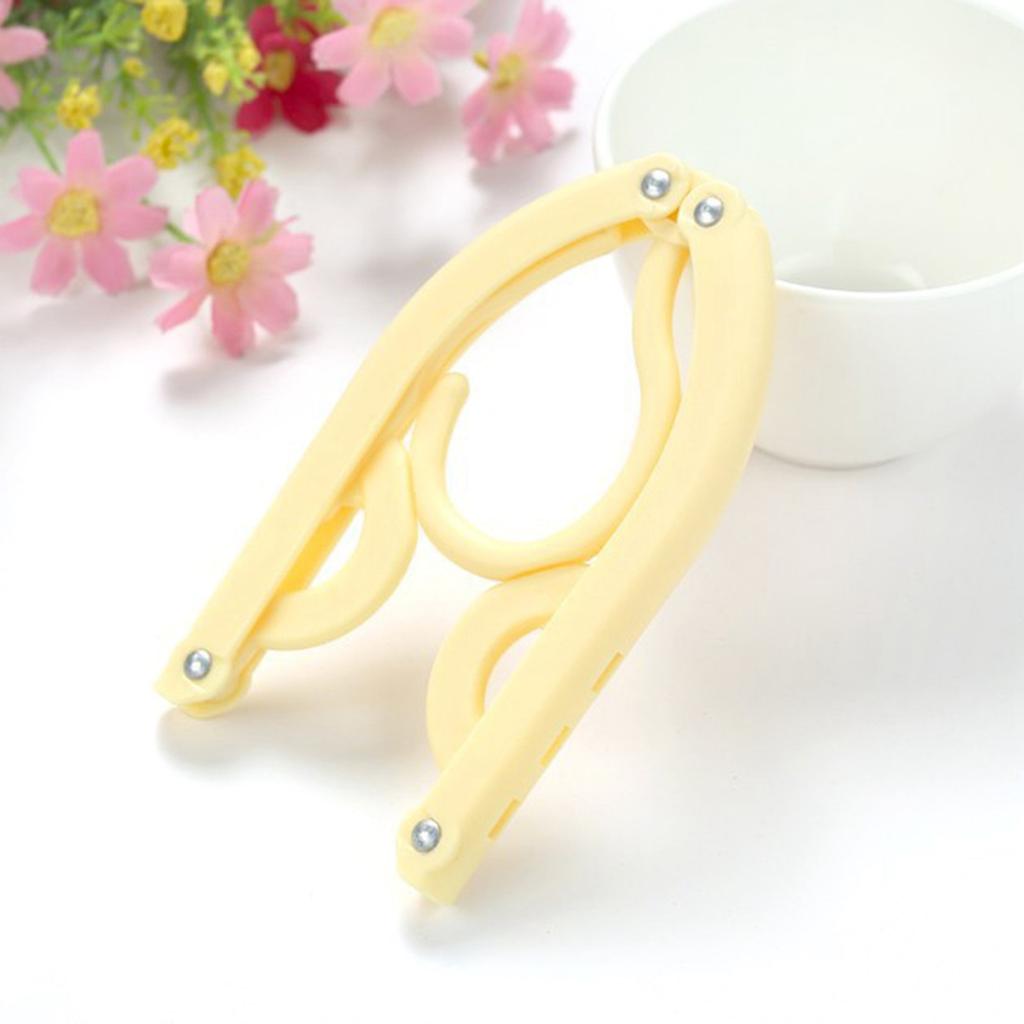 New Portable Folding Plastic Coat Hanger Travel Foldable Hanger
