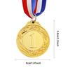 Золотая/серебряная/бронзовая медаль 5 см, наградные медали с шейной лентой, награды для студентов, металлические медали победителя для конкурса талантов
