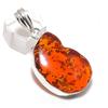 Балтийский янтарь Драгоценный камень 925 стерлинговое серебро Ювелирная подвеска 2,09"