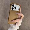 Роскошный Чехол для Телефона из Матовой Кожи Конфетных Цветов Для iPhone 11 12 13 14 15 16 17 Pro Max Plus Air Ударопрочный Бампер Задние Чехлы Обложка