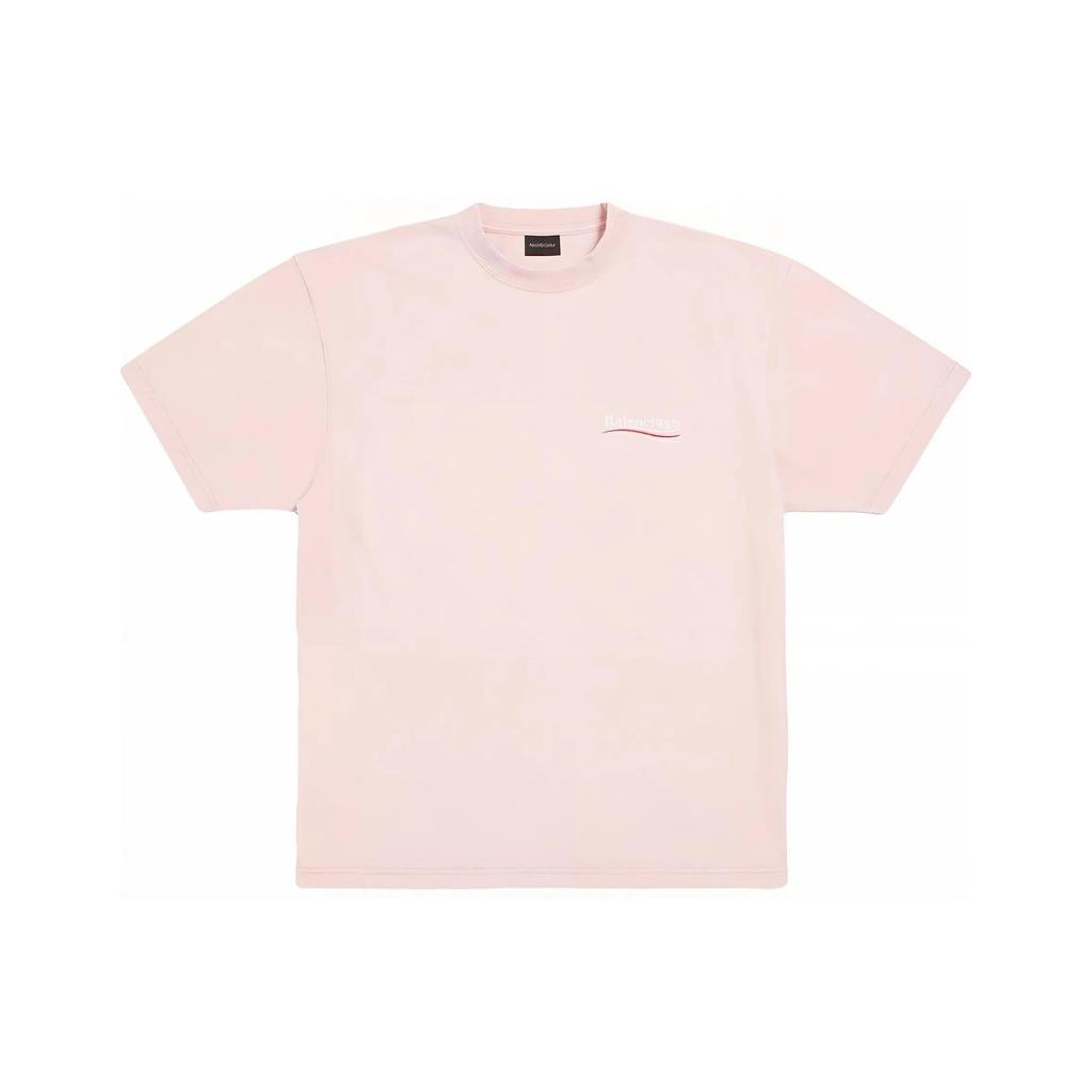 Balenciaga Logo Embroidered Crewneck T Shirt (Unisex) T-Shirts 641655TKVJ11764