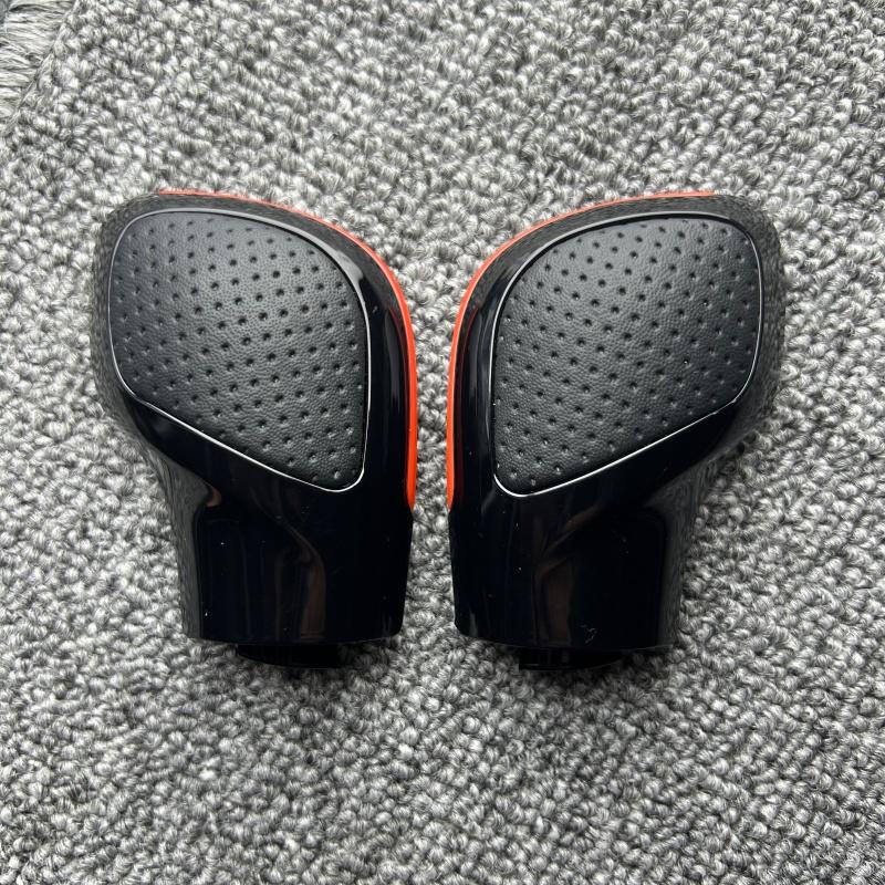 2 pcs Leather Shift Knob Gear For VW For Golf 6 7 R For GTI For Passat For B7 For B8 For CC For R20 For Jetta For MK6 For GLI