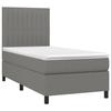 VidaXL Bed Slatted Base with Mattress and LEDs, Upholstered Bed, Single Bed, Adult Bed for Interior Bedroom, 3134998