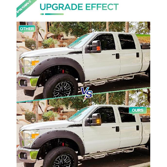 LED Mirror Turn Signal Lights for F250 F350 F450 F550 Super Duty 2008-2016