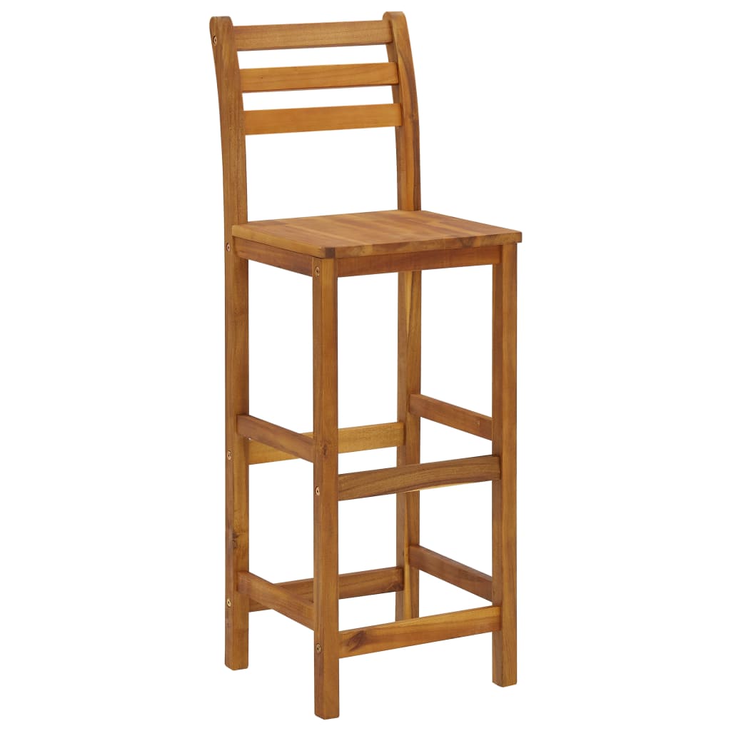 3 Piece Garden Bar Set Solid Acacia Wood