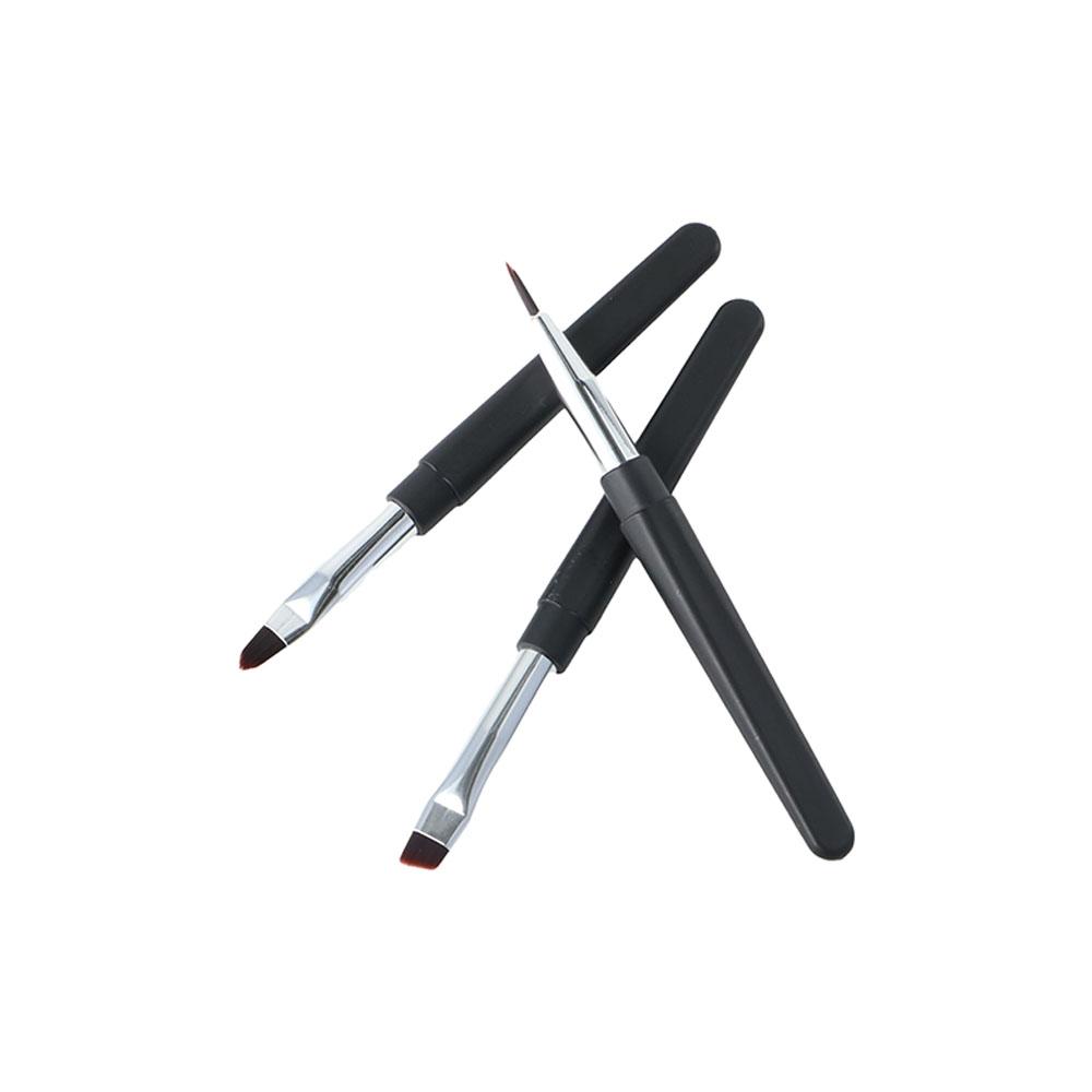 with Dust Cover Spiral Tower Shape Lip Brush Eyeliner Brush Eyebrows Eyelashes Brush Makeup Tool