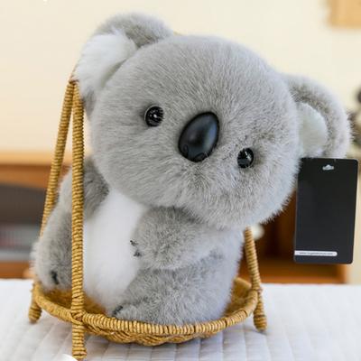 Мягкая сидящая серая плюшевая игрушка коала, реалистичная мягкая игрушка коала, подушка для обнимания, рождественские подарки для детей